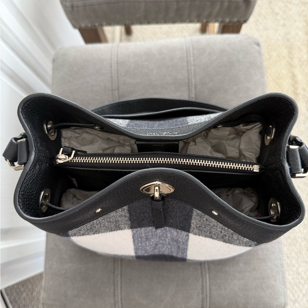 Kate Spade Black and White Checkered Men's Backpack - Picture 4 of 8